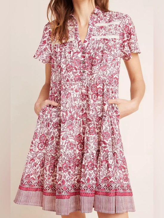 Anthropologie Dresses & Skirts - ANTHROPOLOGIE Georgina Tiered Shirtdress